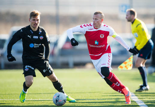 Kalmars Tobias Eriksson och Helsingborgs Martin Christensen