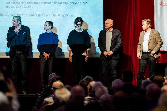 Helsingborg IFs nya styrelse bestående av Magnus Eriksson,