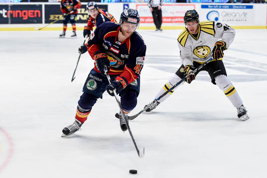 Djurgårdens Patrick Thoresen och Brynäs Jacob Blomqvist