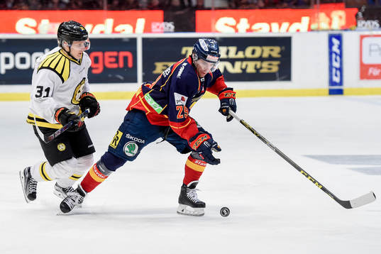 Brynäs Daniel Mannberg och Djurgårdens Matt Anderson