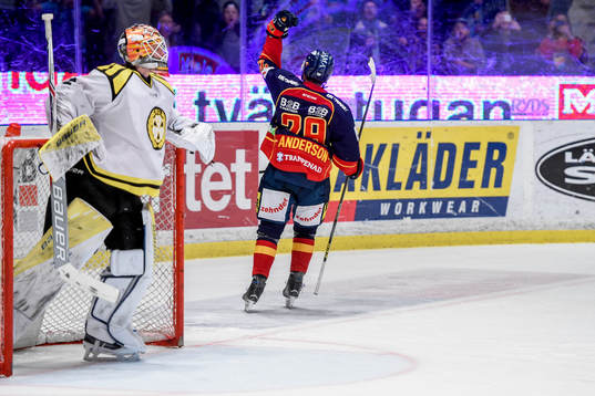 Djurgårdens Matt Anderson jublar