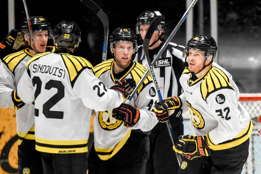 Brynäs Nick Johnson jublar