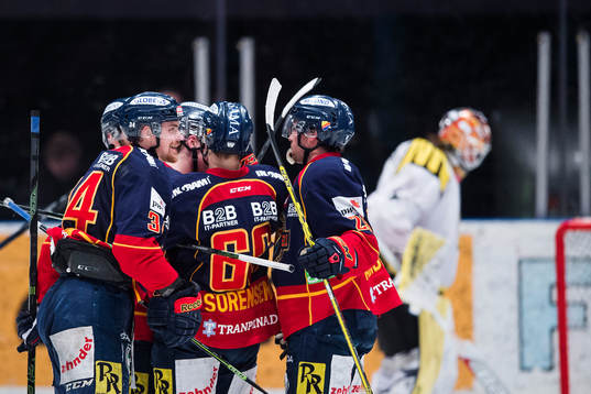 Djurgårdens spelare jublar