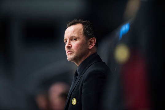 Brynäs tränare Thomas Berglund  i åttondelsfinal 3 i