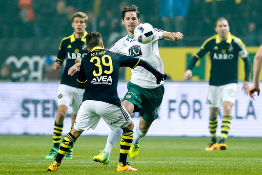 s Amin Affane och Hammarbys Philip Haglund