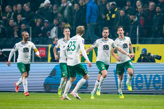 Hammarbys Kennedy Bakircioglu, Birkir Már Saevarsson, Lars