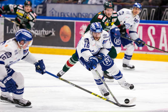 Leksands Johan Porsberger och János Hári  i