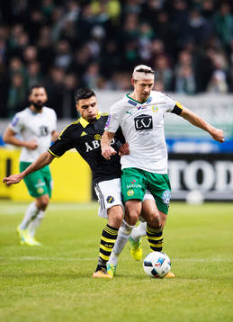s Ahmed Yasin utmanar Hammarbys Philip Haglund