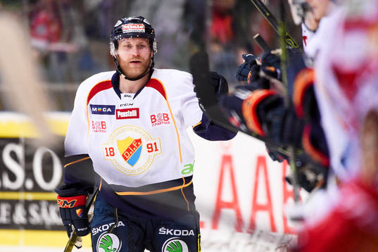 Djurgårdens Patrick Thoresen jublar