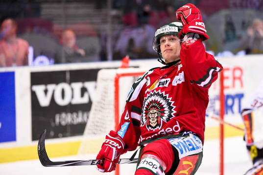 Frölundas Ryan Lasch jublar