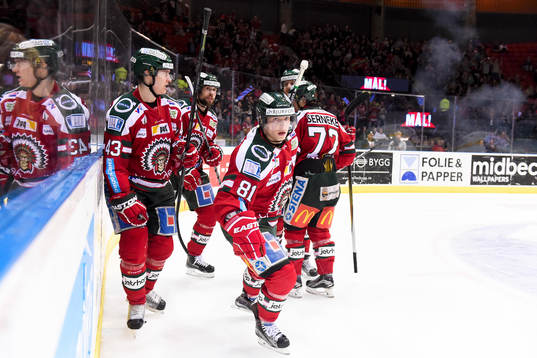 Frölundas Ryan Lasch jublar