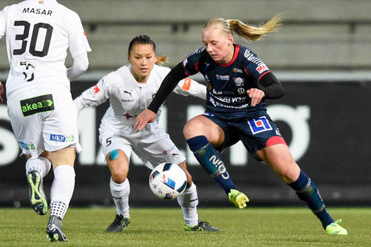 Linköpings Stina Blackstenius och Rosengårds Alexandra