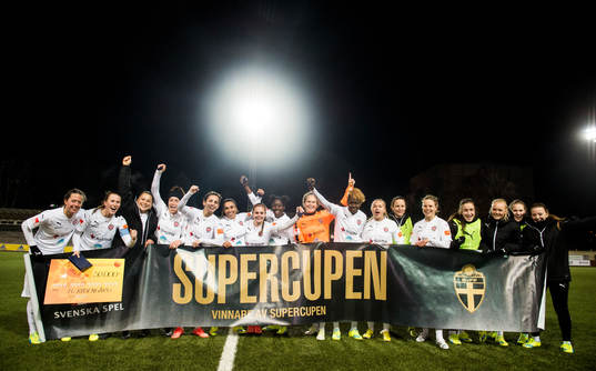 Rosengårds spelare jublar