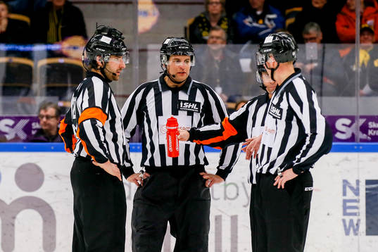 Domarna Mikael Sjöqvist, Linjedomare Emil Yletyinen ,