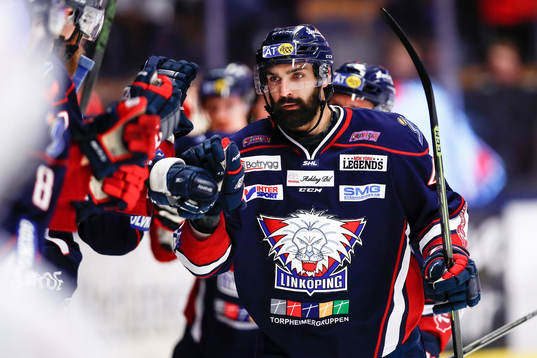 Linköpings Daniel Rahimi jublar
