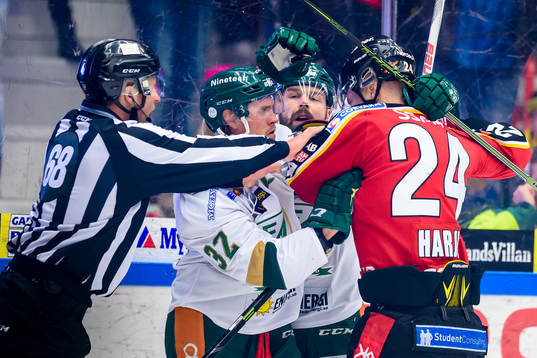 Färjestads Magnus Nygren i bråk med Luleås Johan Harju