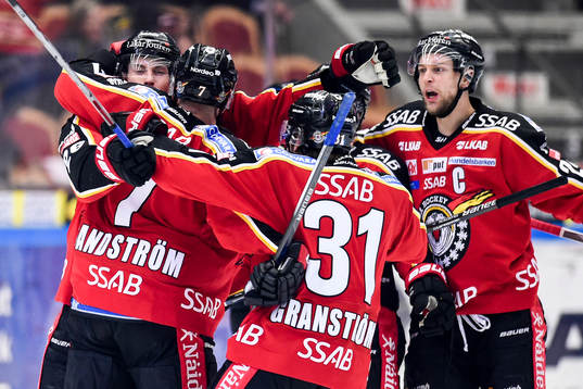 Luleås spelare jublar