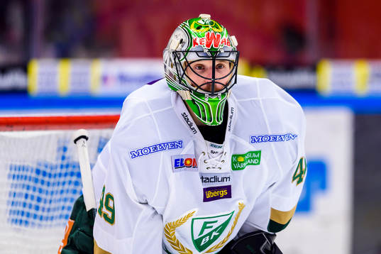 Färjestads målvakt Justin Pogge