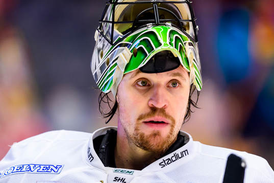 Färjestads målvakt Justin Pogge