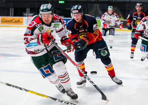 Frölundas Nicklas Lasu och Djurgårdens Linus Hultström
