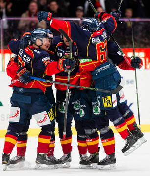 Djurgårdens Robin Alvarez, Daniel Brodin och Markus Ljungh