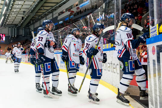 Deppiga Linköping spelare lämnar isen