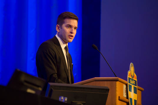 Idrottsminister Gabriel Wikström