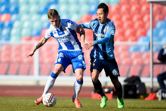 IFK Göteborgs Sören Rieks och Djurgårdens Seon-Min Moon