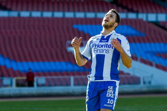 IFK Göteborgs Tobias Hysén deppar