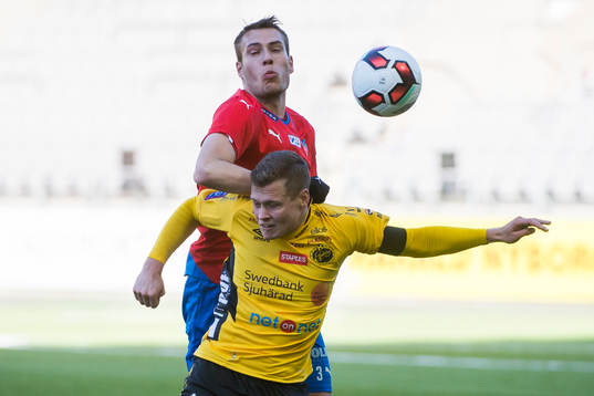 Helsingborgs Frederik Helstrup och Elfsborgs Viktor Claesson