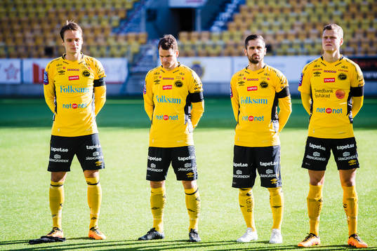 Elfsborgs spelare Viktor Prodell, Jörgen Horn, Emir