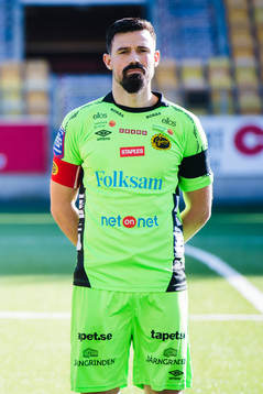 Elfsborgs målvakt Kevin Stuhr Ellegaard med svart