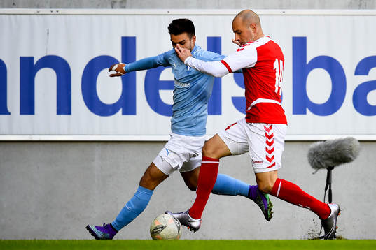 Kalmars Stefan Larsson och Malmö FFs Vladimir Rodic