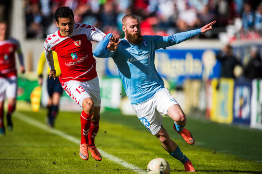 Kalmars Emin Nouri och Malmö FFs Jo Inge Berget