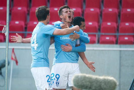 Malmö FFs Markus Rosenberg jublar