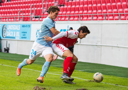 Malmö FFs Vidar Örn Kjartansson och Kalmars Marko
