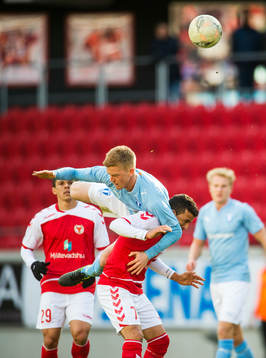 Kalmars Ismael Silva Lima och Malmö FFs Anders Christiansen