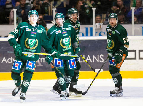 Färjestads Joel Eriksson Ek, Tomas Skogs, Rickard Wallin