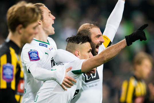 Hammarbys Fredrik Torsteinbö och Kennedy Bakircioglu