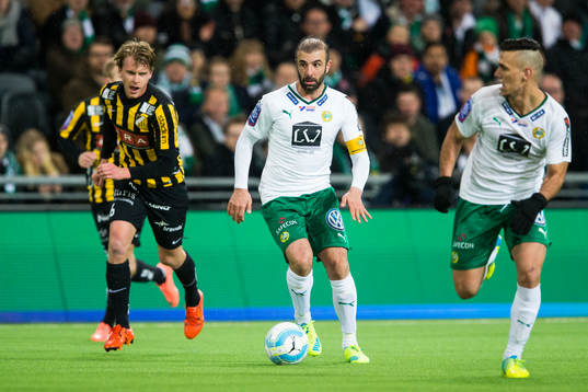 Häckens Rasmus Schuller, Hammarbys Kennedy Bakircioglu och