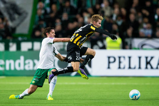 Hammarbys Philip Haglund och Häckens Samuel Gustafson