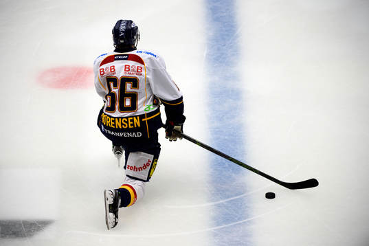 Djurgårdens Marcus Sörensen innan kvartsfinal 3 i