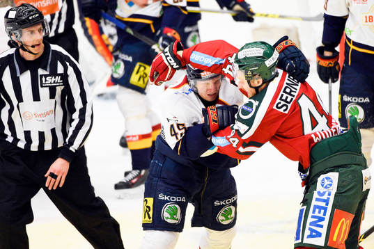 Djurgårdens Alexander Falk och Frölundas Pontus