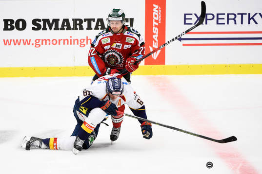 Frölundas Patrik Carlsson och Djurgårdens Markus Ljungh