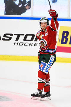 Frölundas Mats Rosseli Olsen jublar