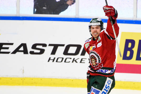 Frölundas Mats Rosseli Olsen jublar