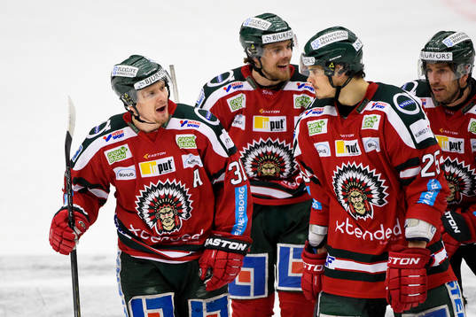 Frölundas Mats Rosseli Olsen jublar