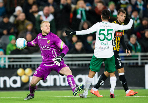 Häckens målvakt Peter Abrahamsson
