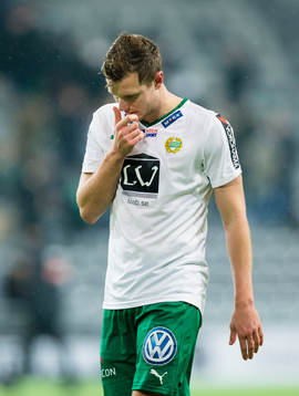 Hammarbys Richard Magyar ser deppig ut