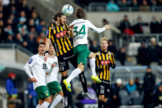 Häckens Simon Sandberg och Hammarbys Måns Söderqvist